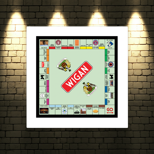 Wigan Print | Funny Wigan Gift Wall Art