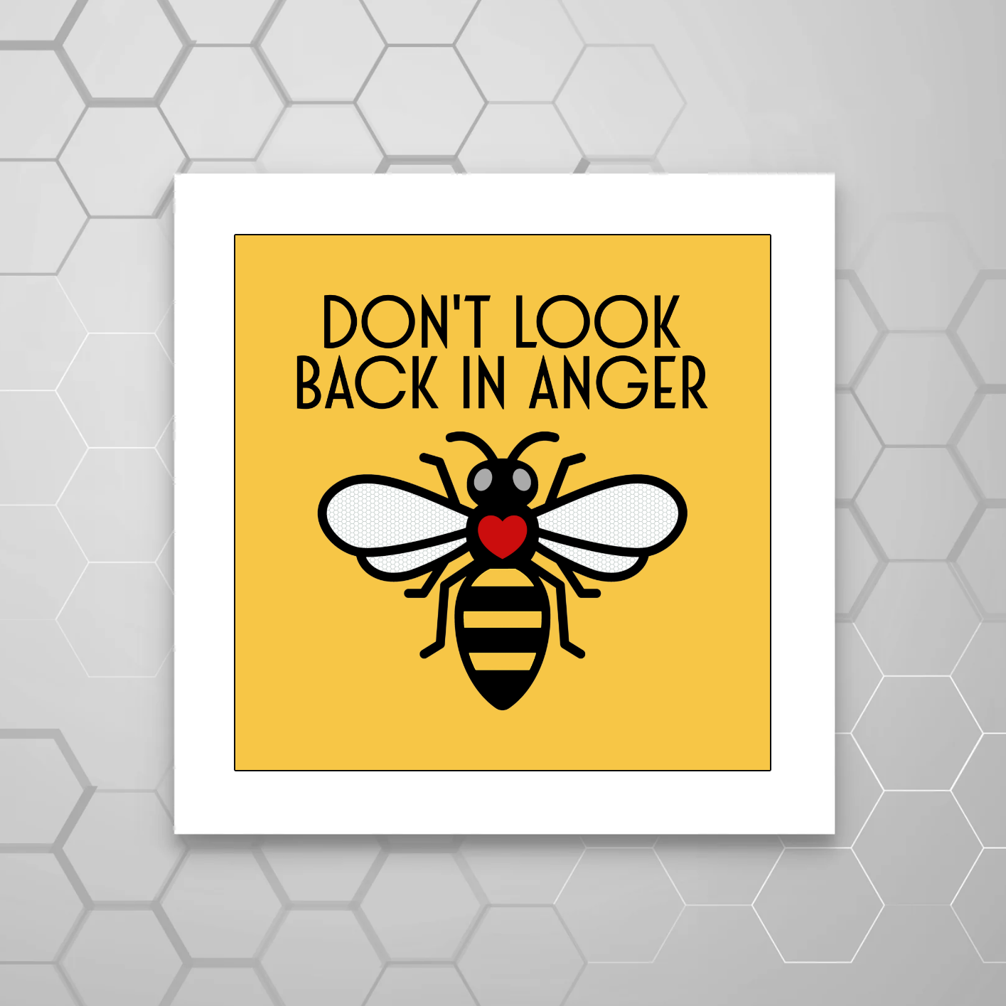 DON'T LOOK BACK IN ANGER PRINT