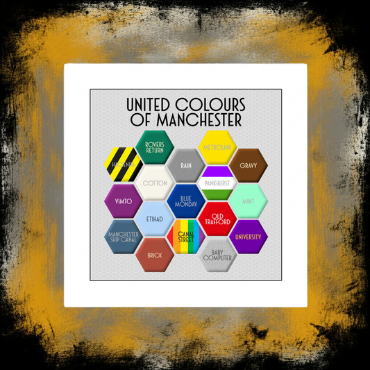 UNITED COLOURS OF MANCHESTER PRINT