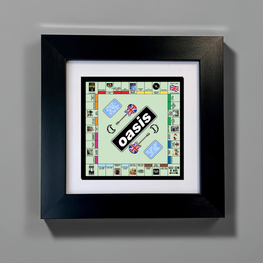 Oasis Inspired Framed Print | Manchester Music Artwork