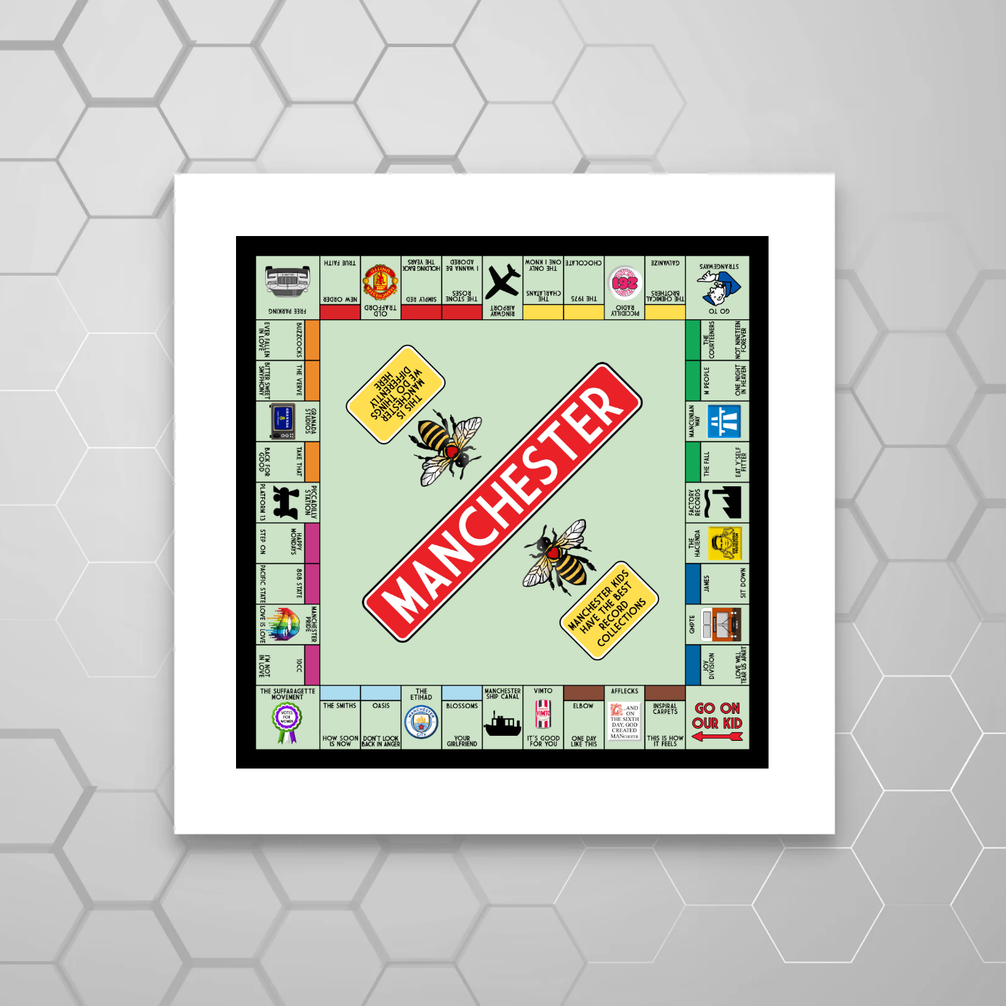 Manchester Wall Art | Unique Manchester Gift