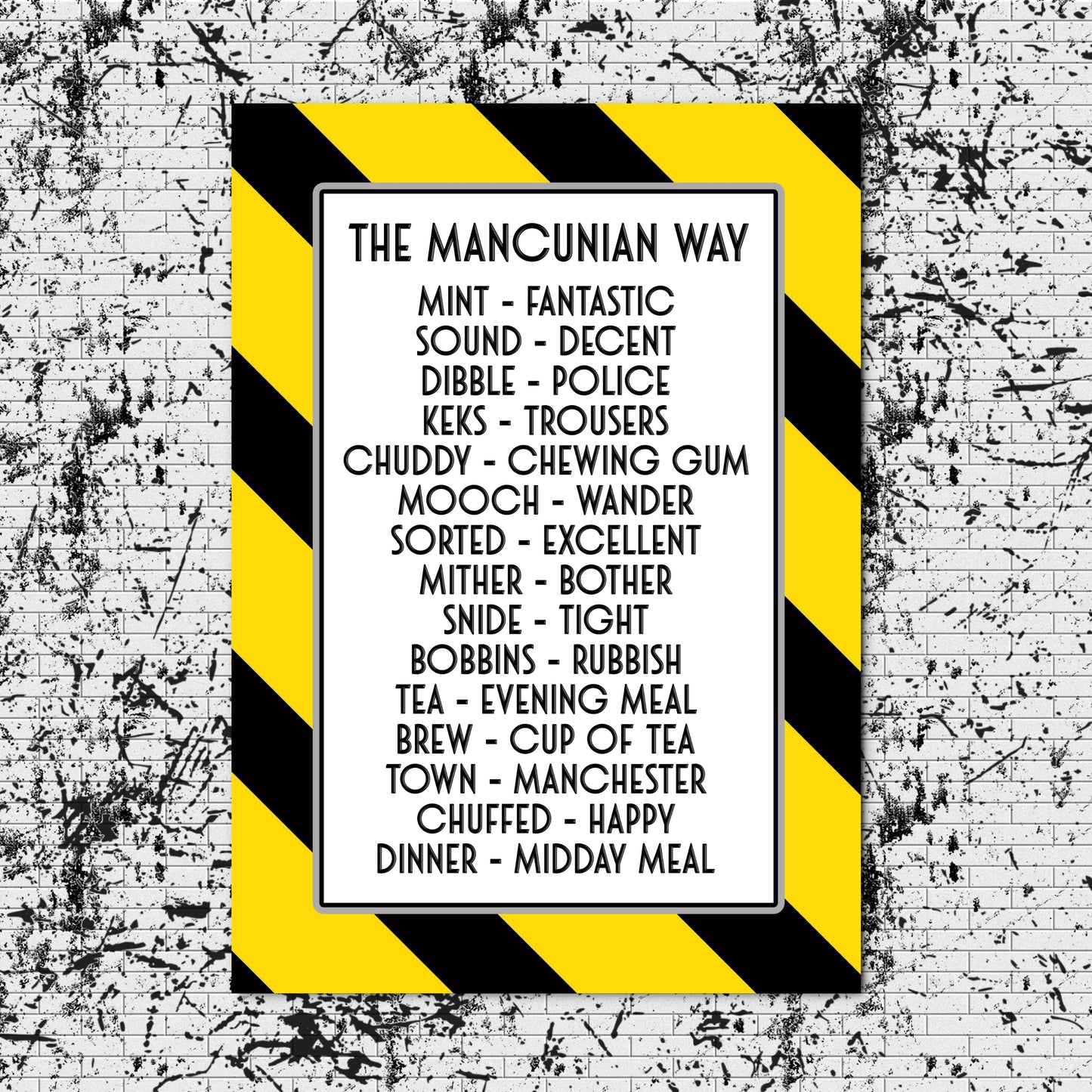 THE MANCUNIAN WAY A4 PRINT