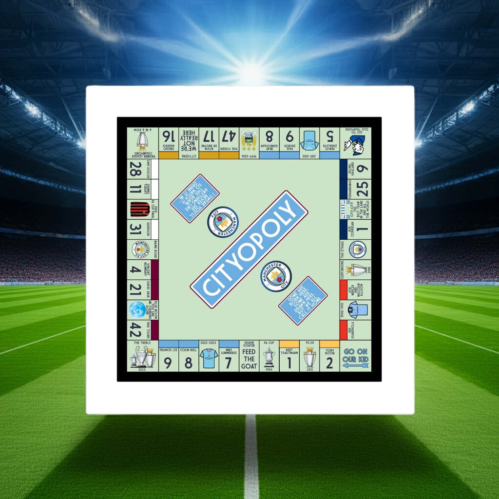 MANCHESTER CITY FC MONOPOLY PRINT