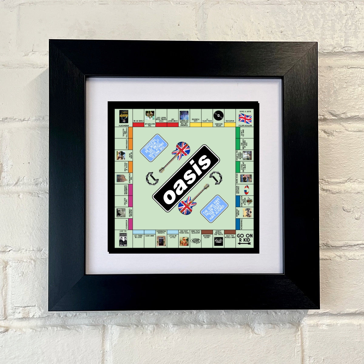 Oasis Inspired Framed Print | Manchester Music Artwork