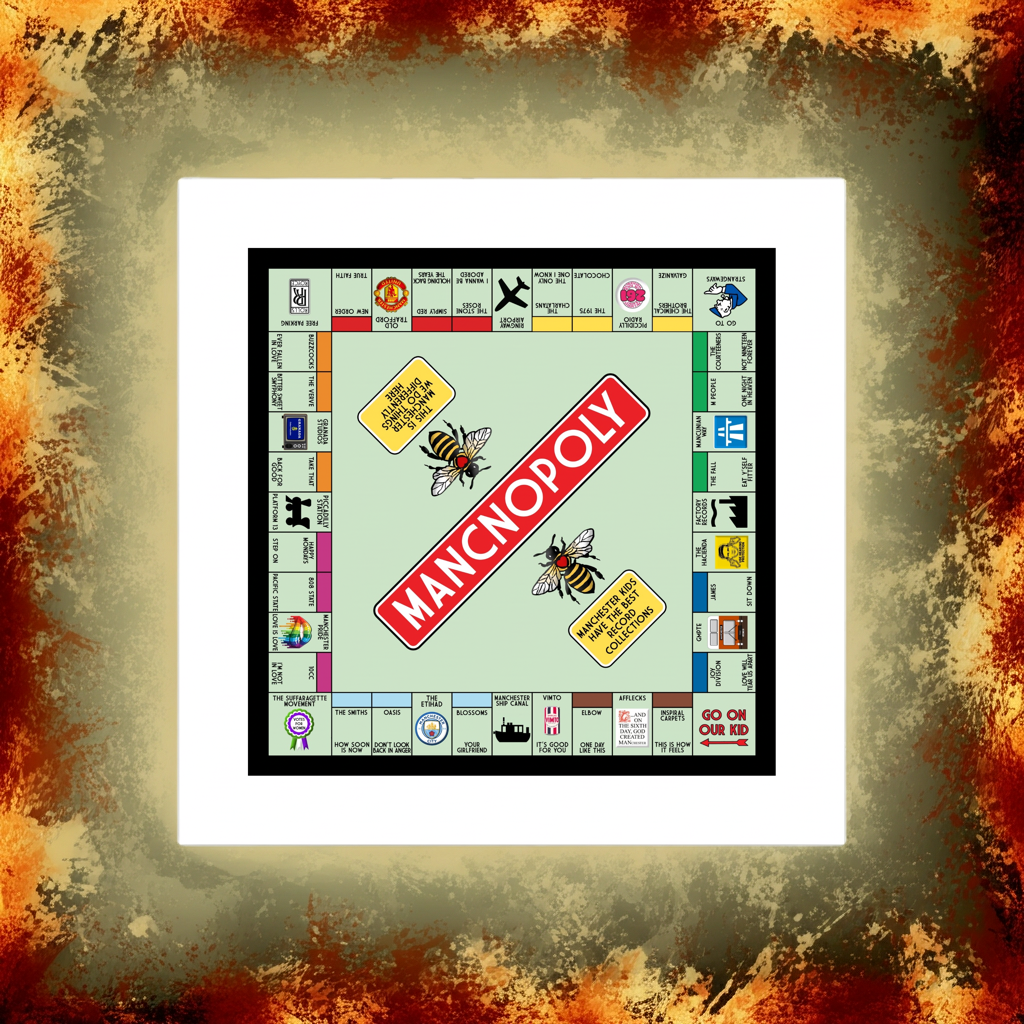 Manchester Mancnopoly Print (Unframed)