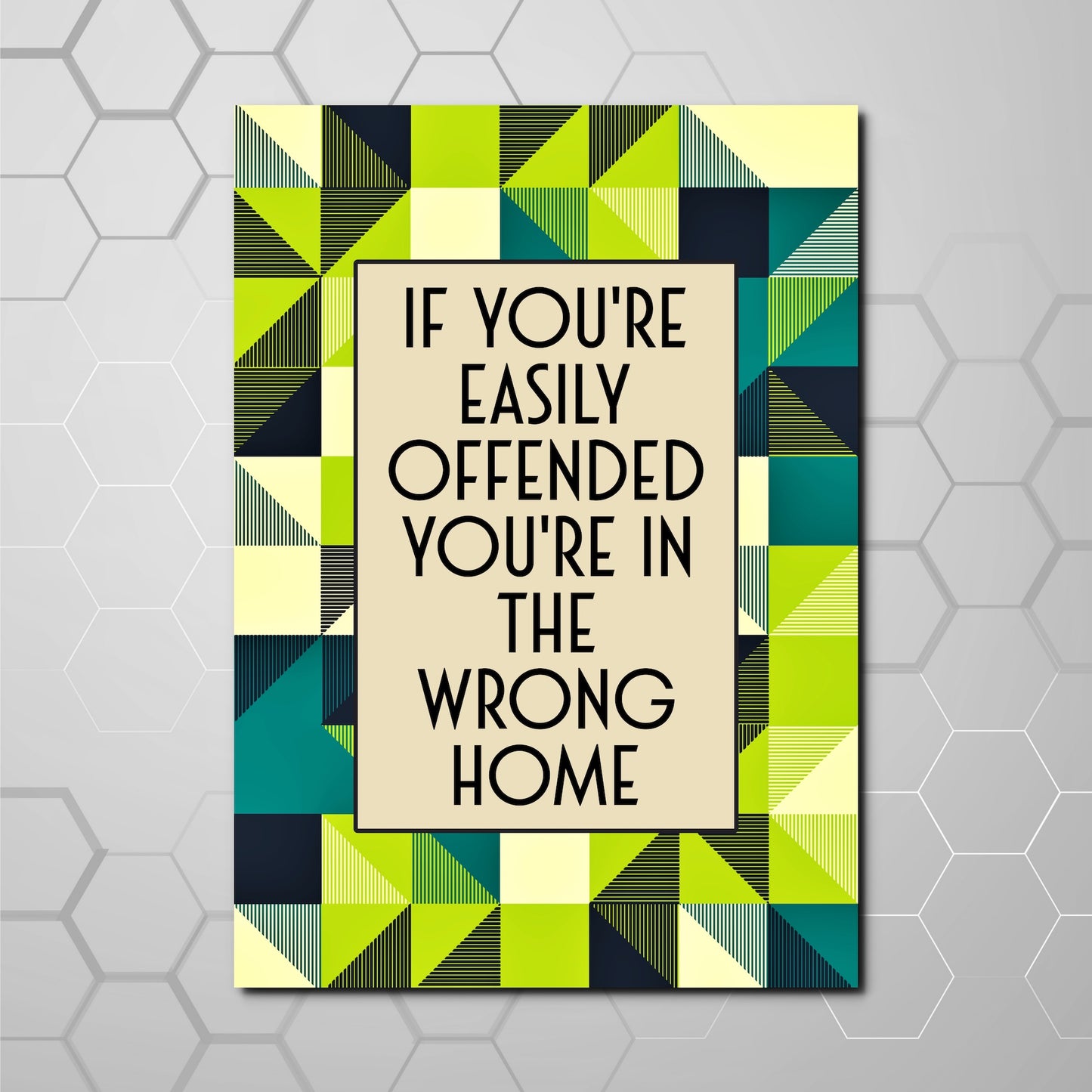 THE WRONG HOME PRINT