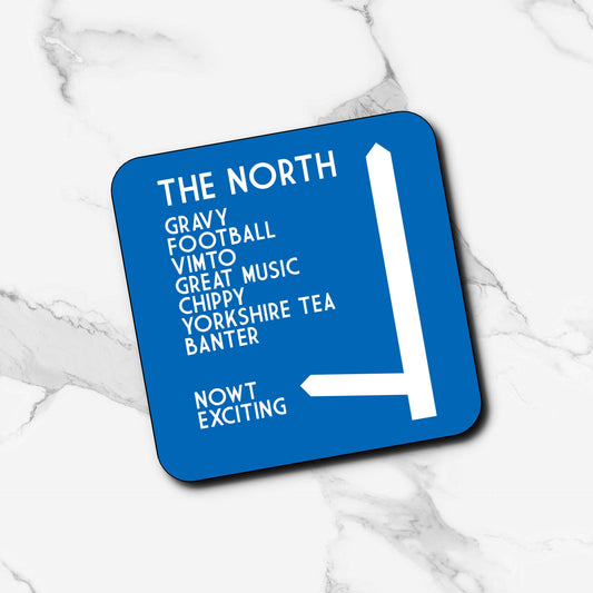 THE NORTH MOTORWAY SIGN COASTER