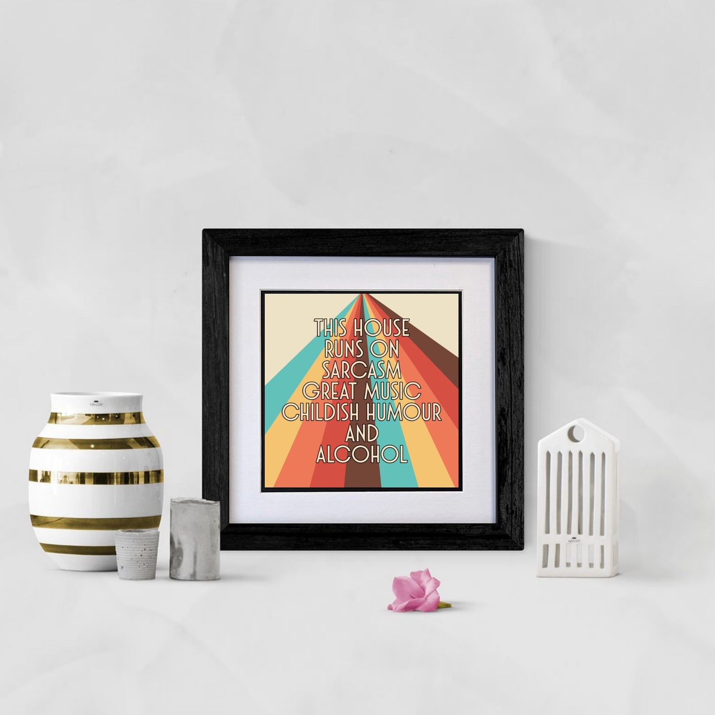 THIS HOUSE FRAMED PRINT