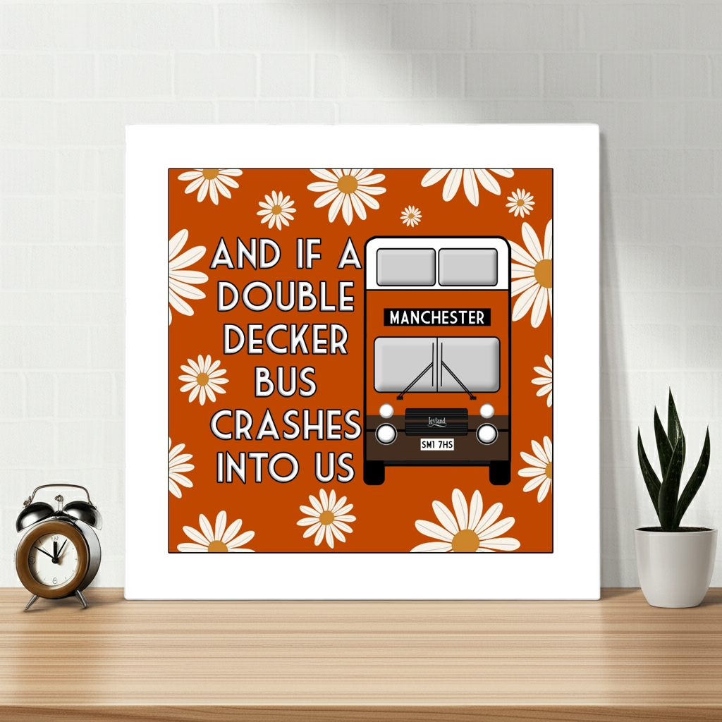 DOUBLE DECKER BUS PRINT