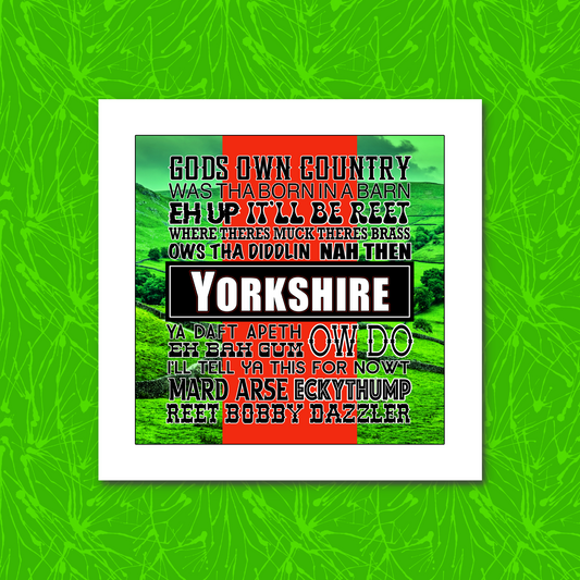 YORKSHIRE SAYINGS PRINT