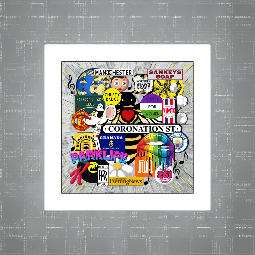MANCHESTER ICONS PRINT