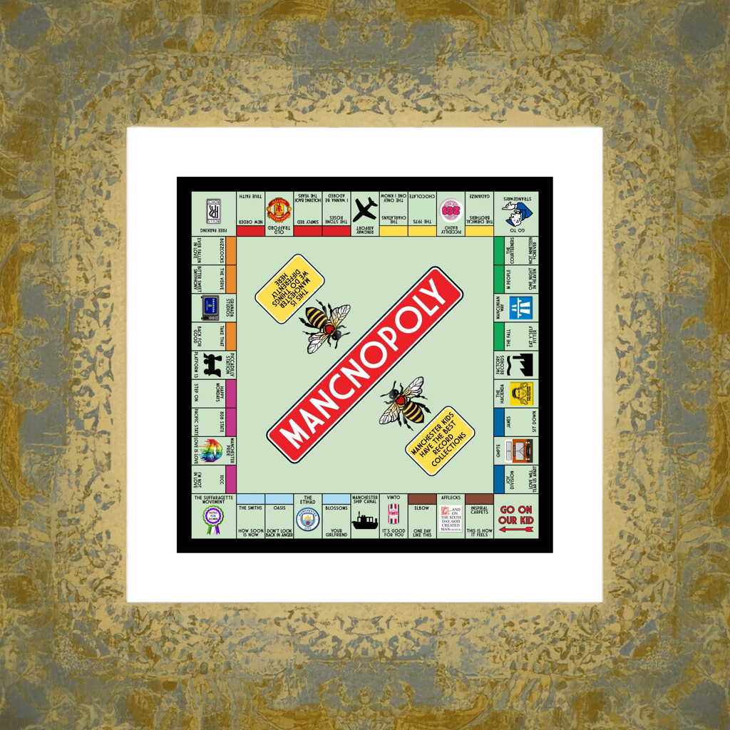 Manchester Mancnopoly Print (Unframed)