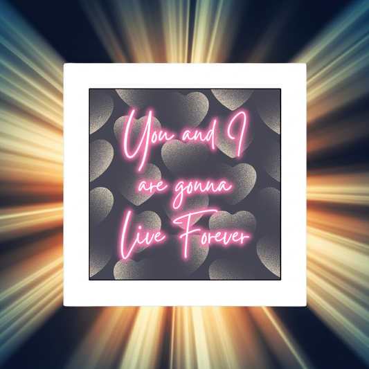 OASIS LIVE FOREVER PRINT