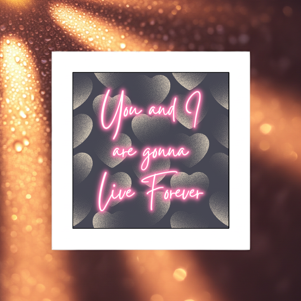 OASIS LIVE FOREVER PRINT