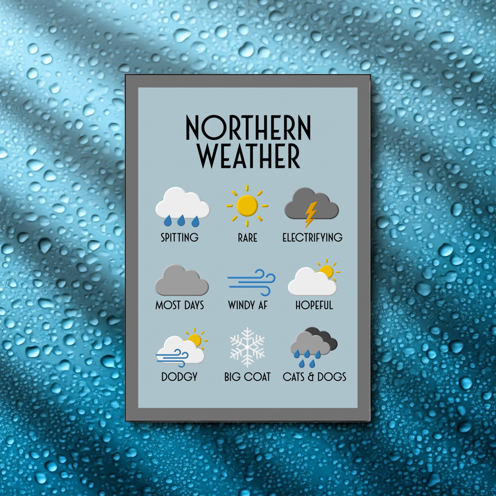 NORTHERN WEATHER A4 PRINT