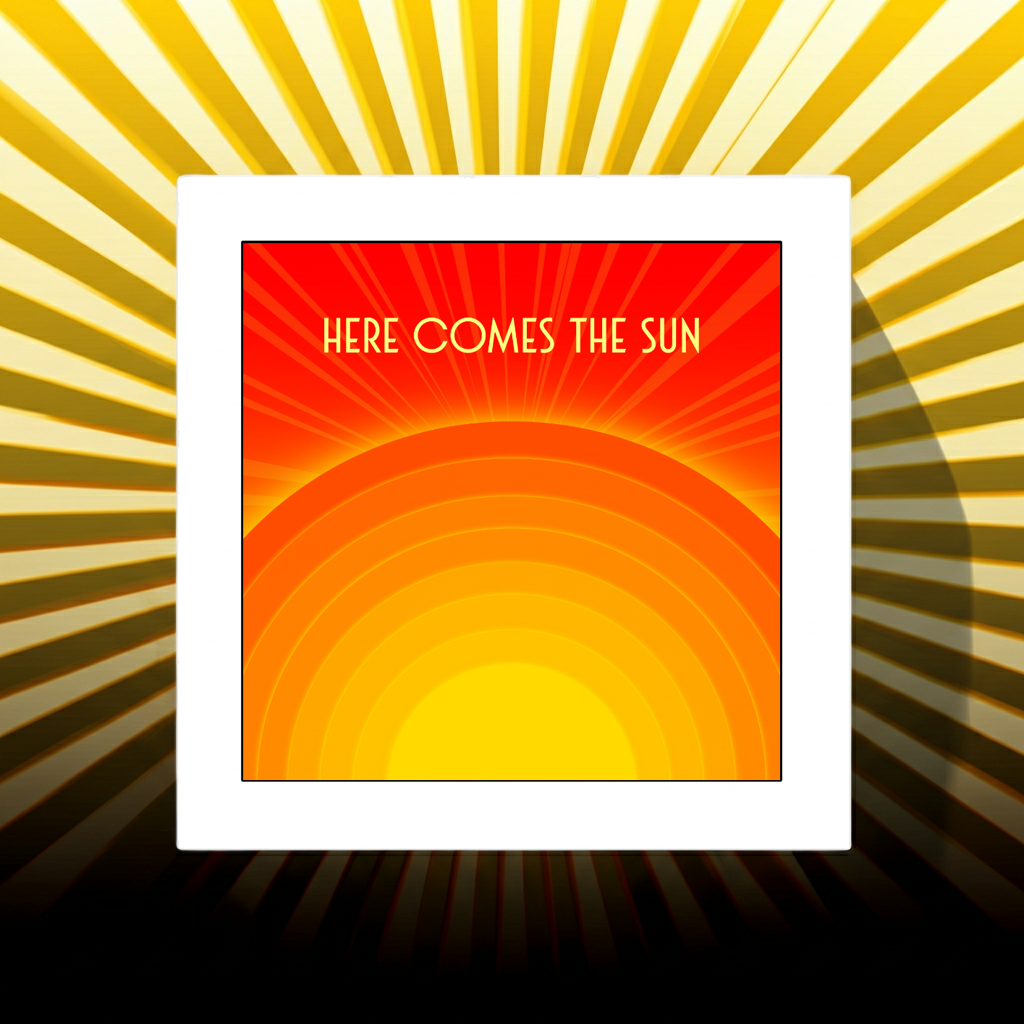 HERE COMES THE SUN PRINT
