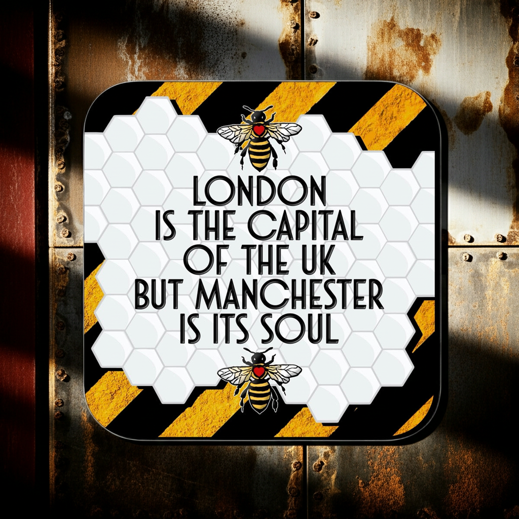 LONDON IS THE CAPITAL OF THE UK BUT MANCHESTER IS ITS SOUL COASTER