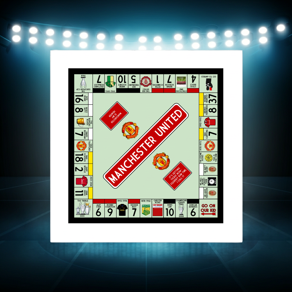 Manchester United Inspired Football Art Print