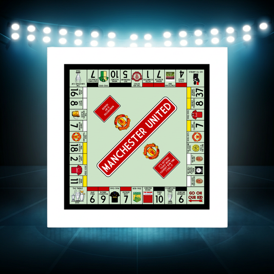 Manchester United Inspired Football Art Print