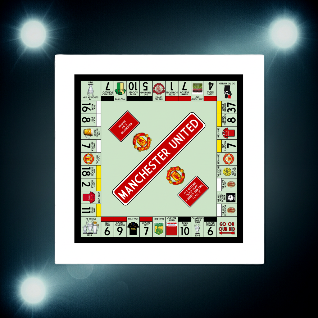 Manchester United Inspired Football Art Print