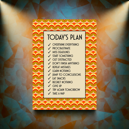 TODAY'S PLAN A4 PRINT