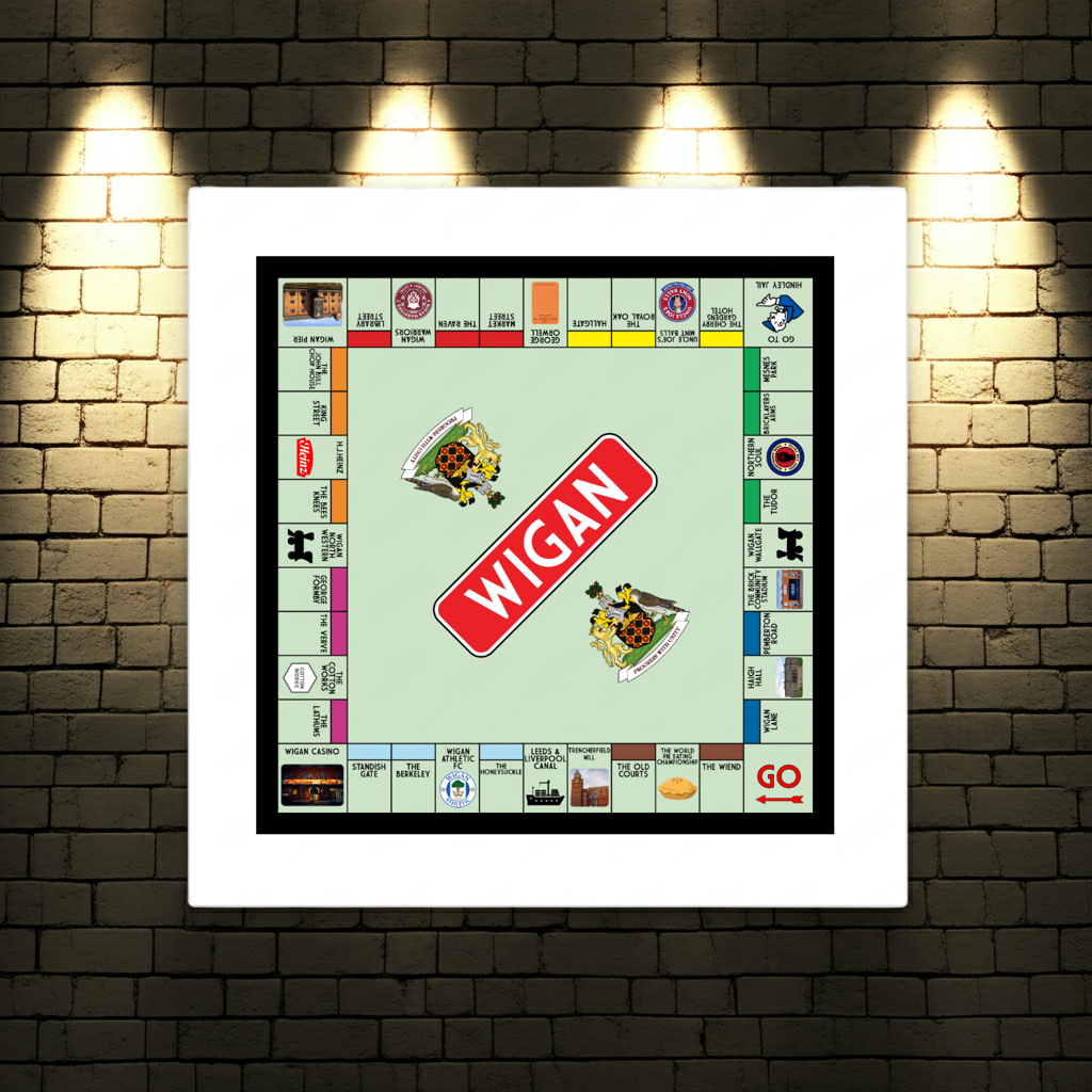Wigan Print | Funny Wigan Gift Wall Art
