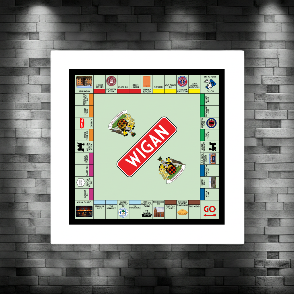 Wigan Print | Funny Wigan Gift Wall Art