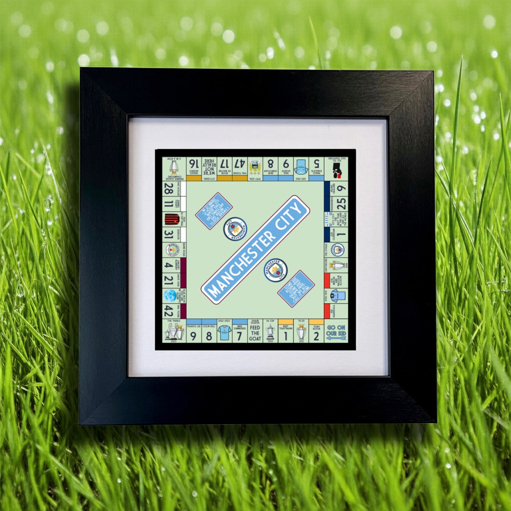 MANCHESTER CITY FRAMED PRINT