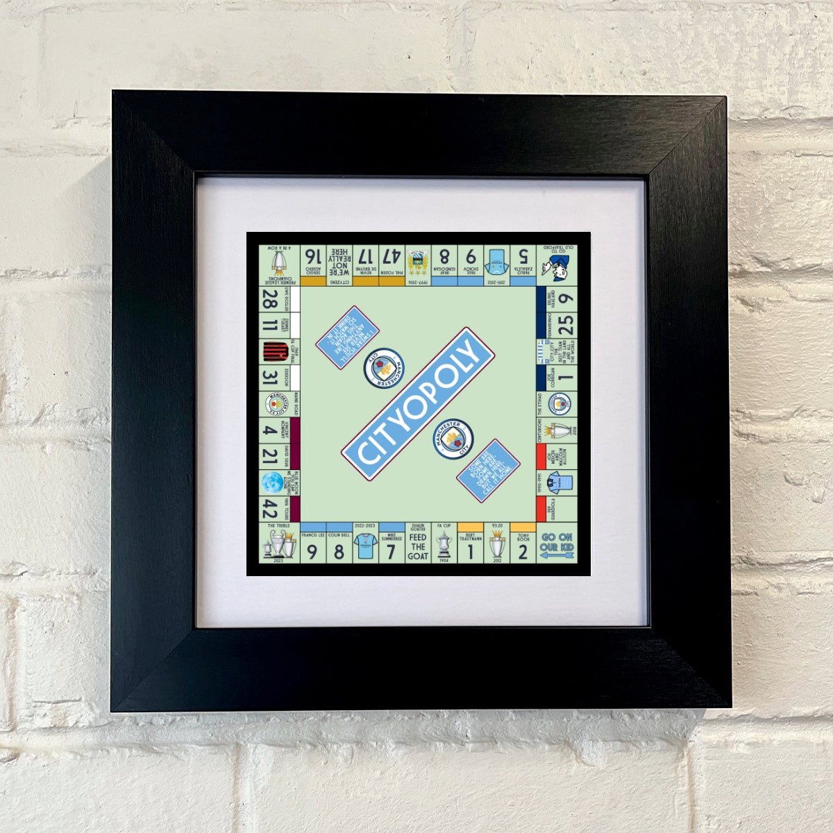MANCHESTER CITY FRAMED PRINT