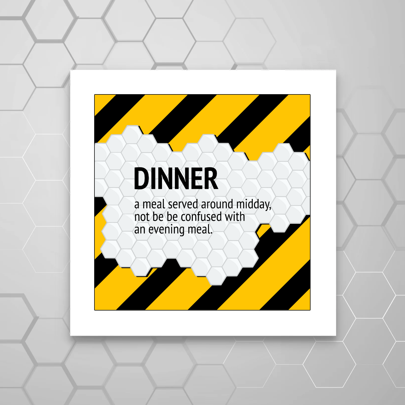 DINNER FUNNY PRINT