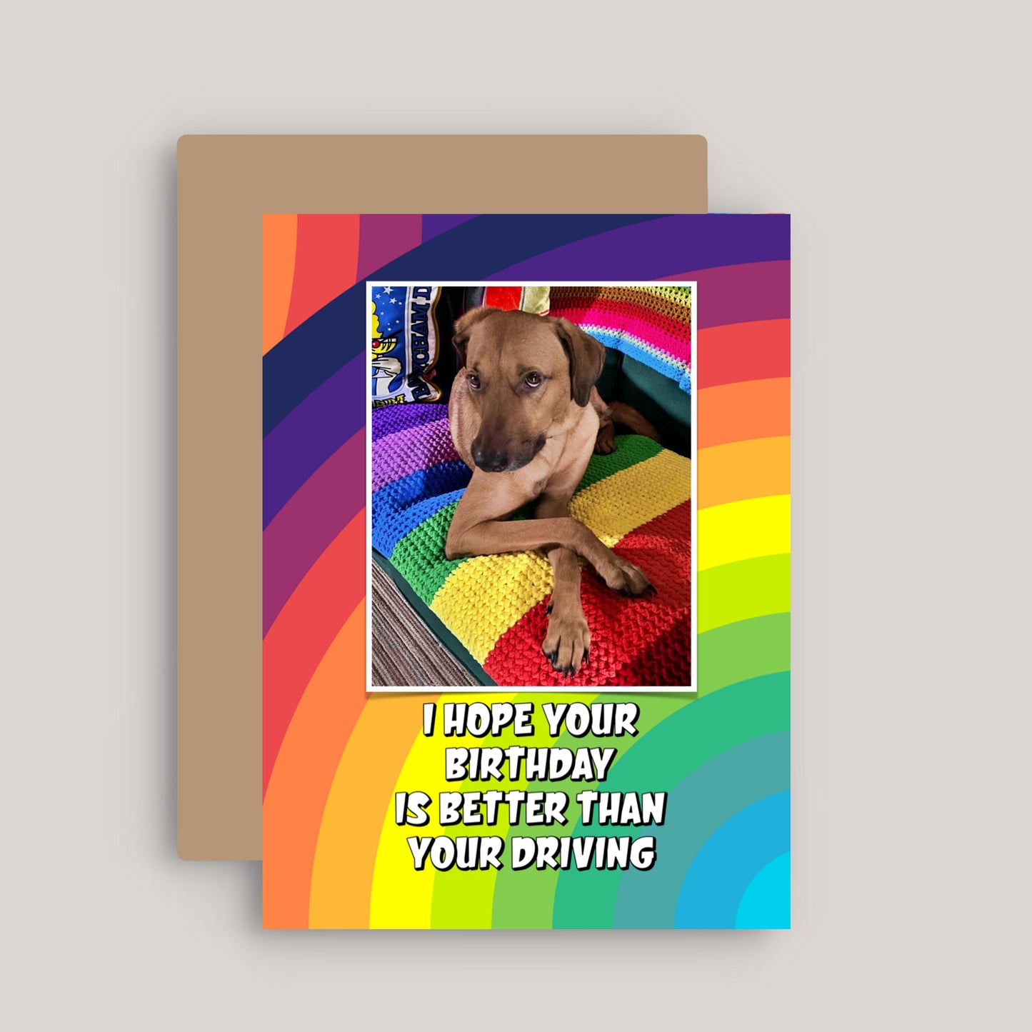 HOPE YOUR BIRTHDAY IS BETTER THAN YOUR DRIVING GREETINGS CARD