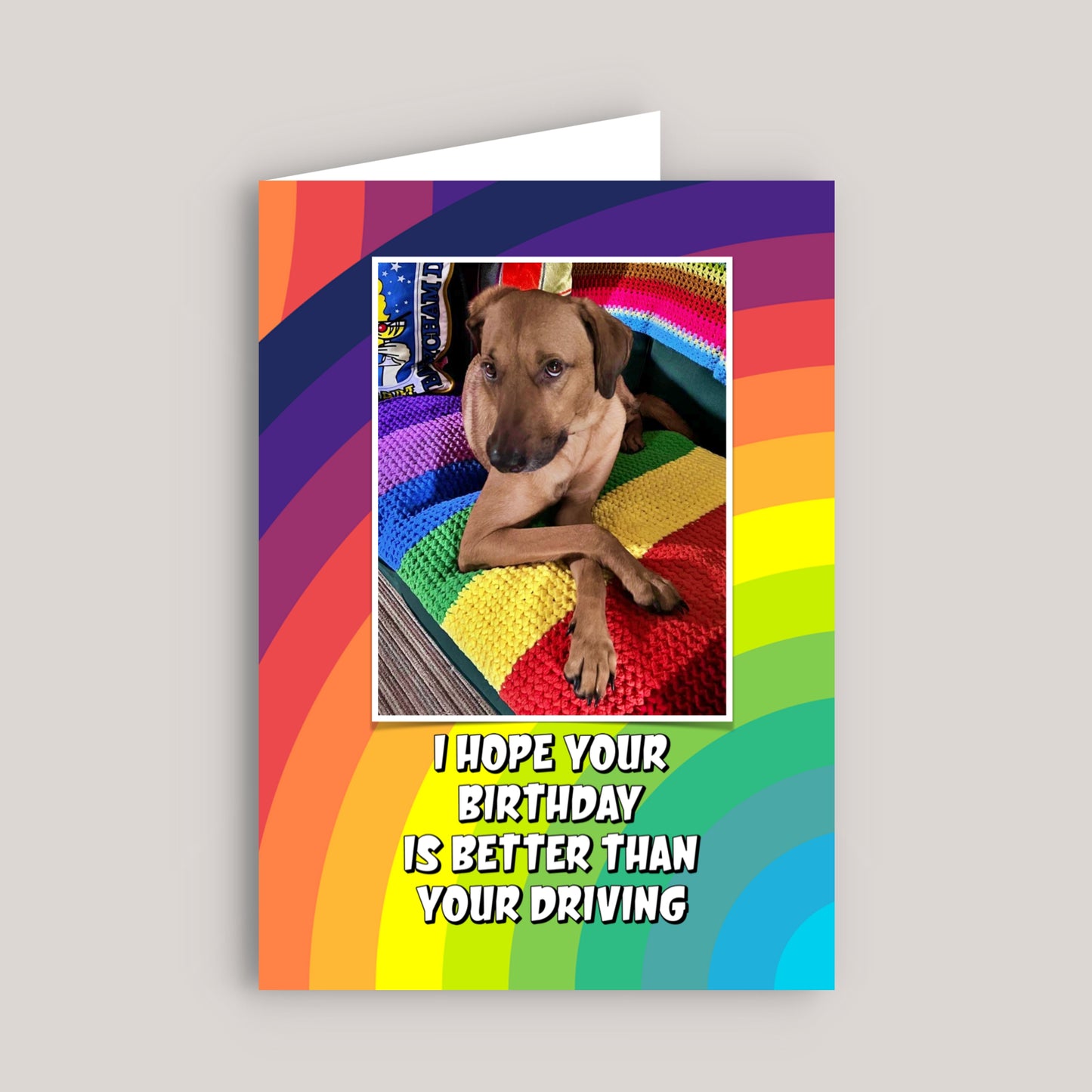 HOPE YOUR BIRTHDAY IS BETTER THAN YOUR DRIVING GREETINGS CARD