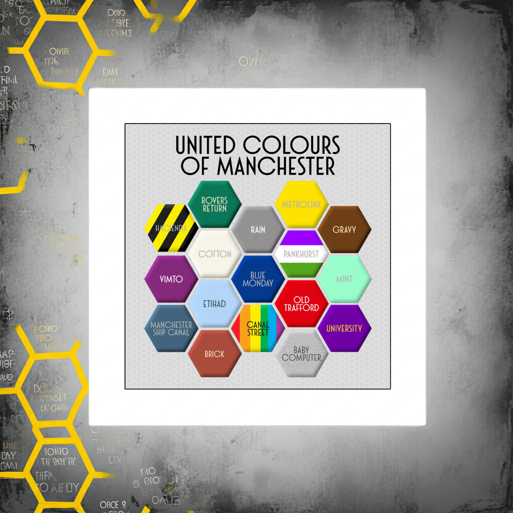 UNITED COLOURS OF MANCHESTER PRINT