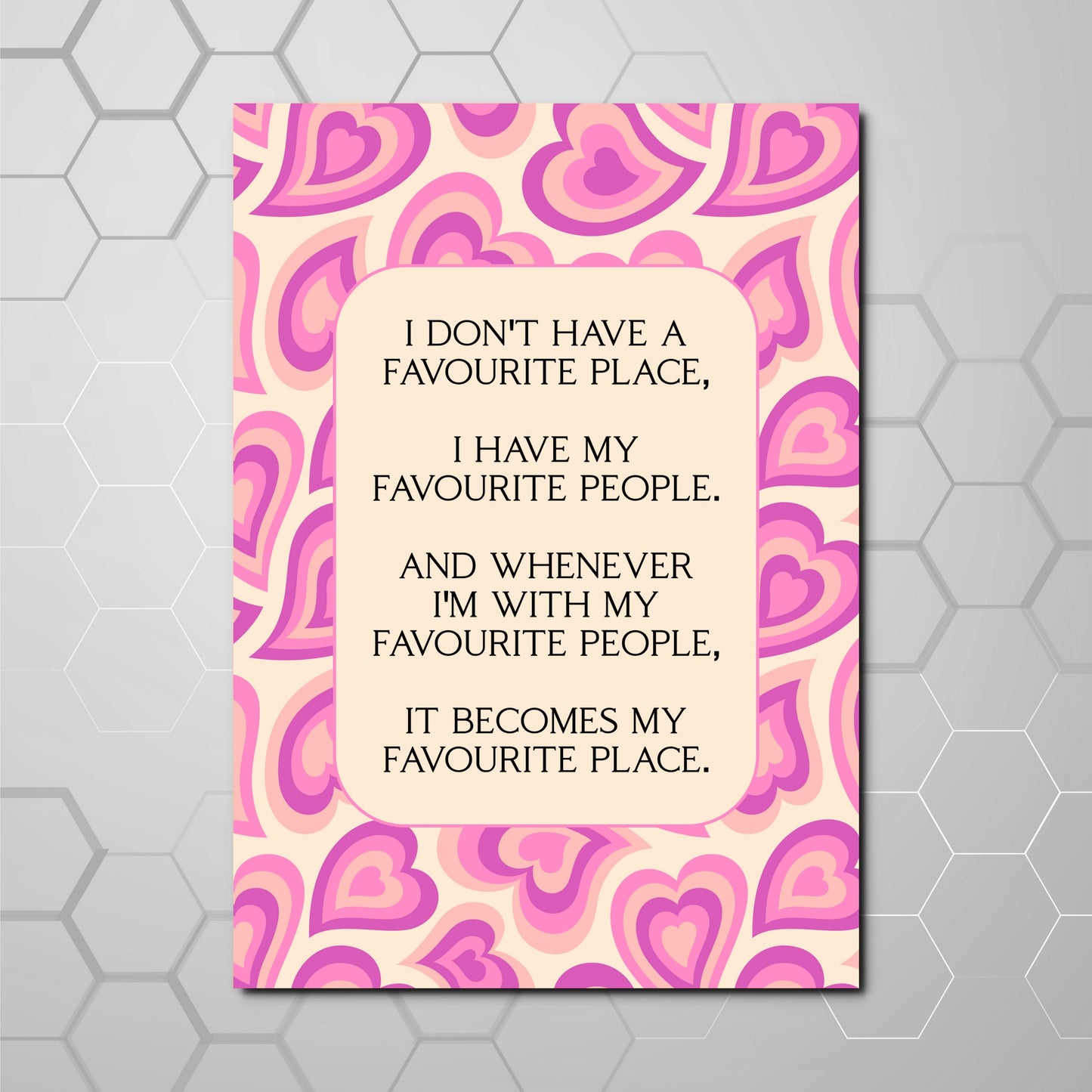 FAVOURITE PEOPLE A4 PRINT