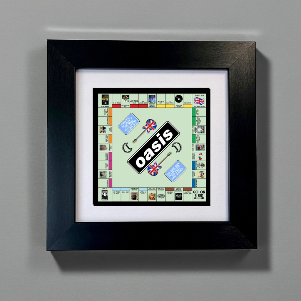 Oasis Inspired Framed Print | Manchester Music Artwork