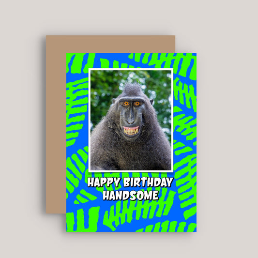 HAPPY BIRTHDAY HANDSOME GREETINGS CARD
