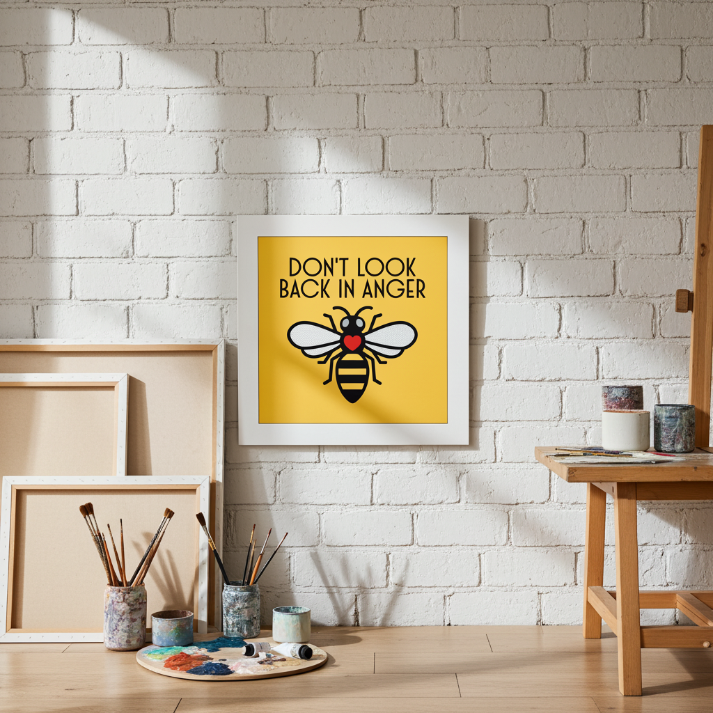 DON'T LOOK BACK IN ANGER PRINT