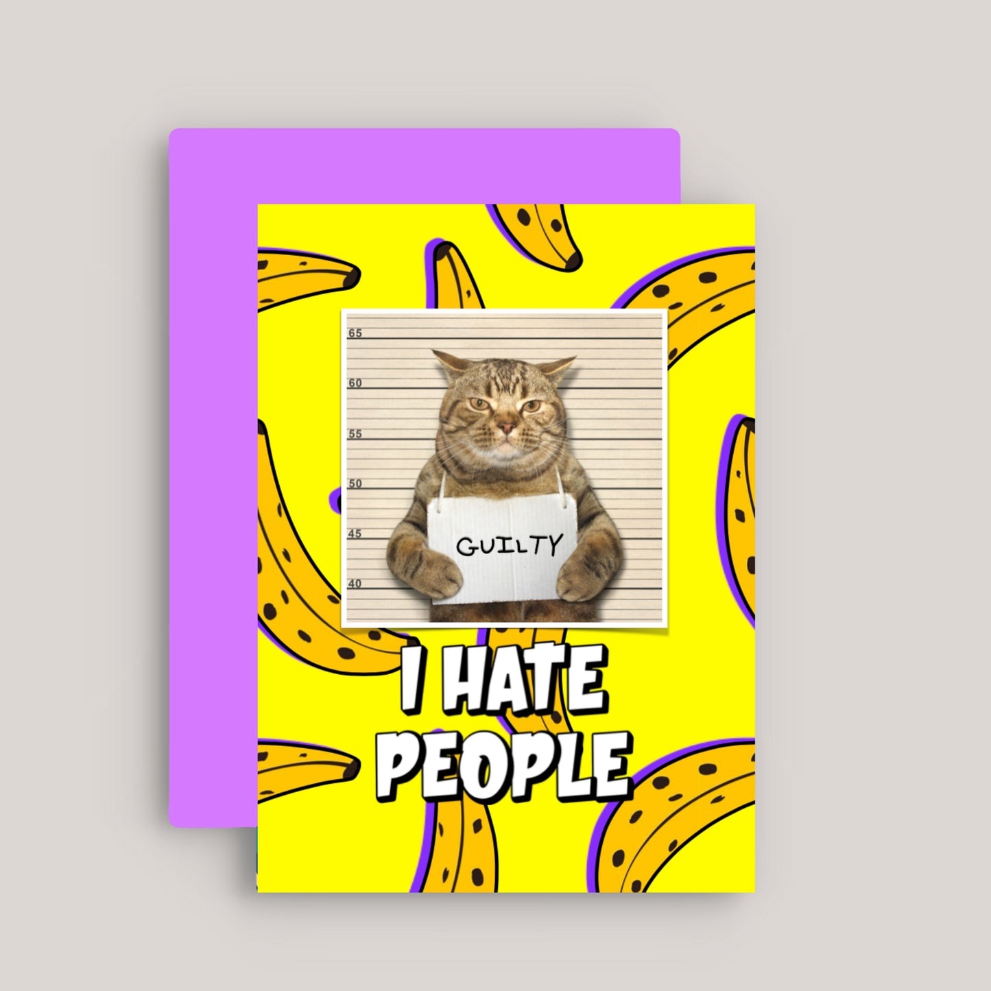I HATE PEOPLE GREETINGS CARD
