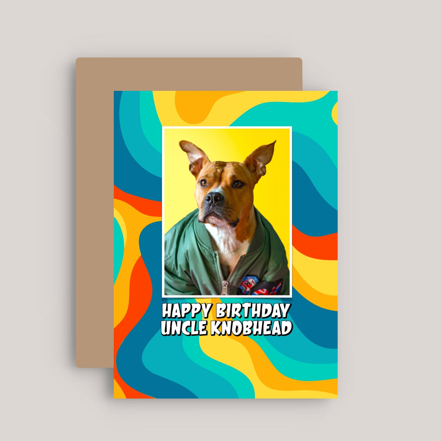 HAPPY BIRTHDAY UNCLE KNOBHEAD GREETINGS CARD