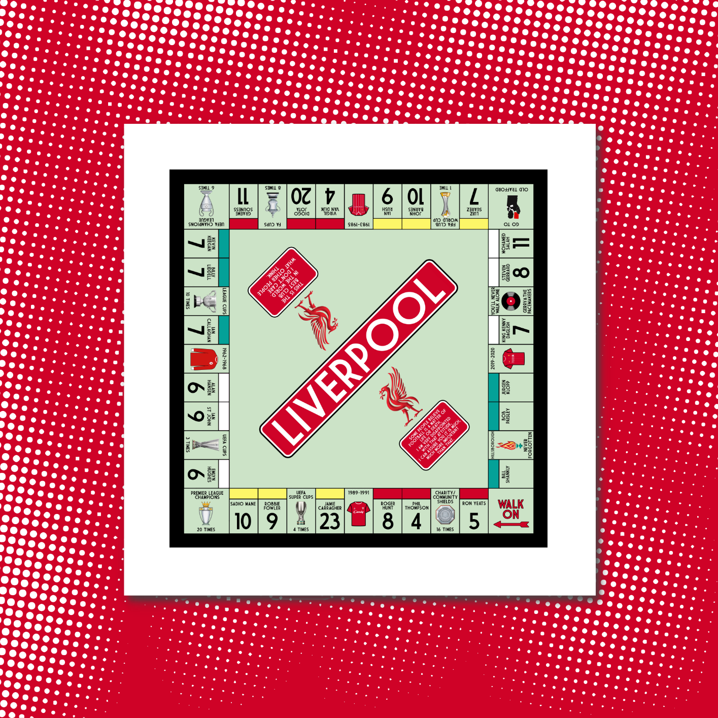Liverpool Inspired Football Art Print
