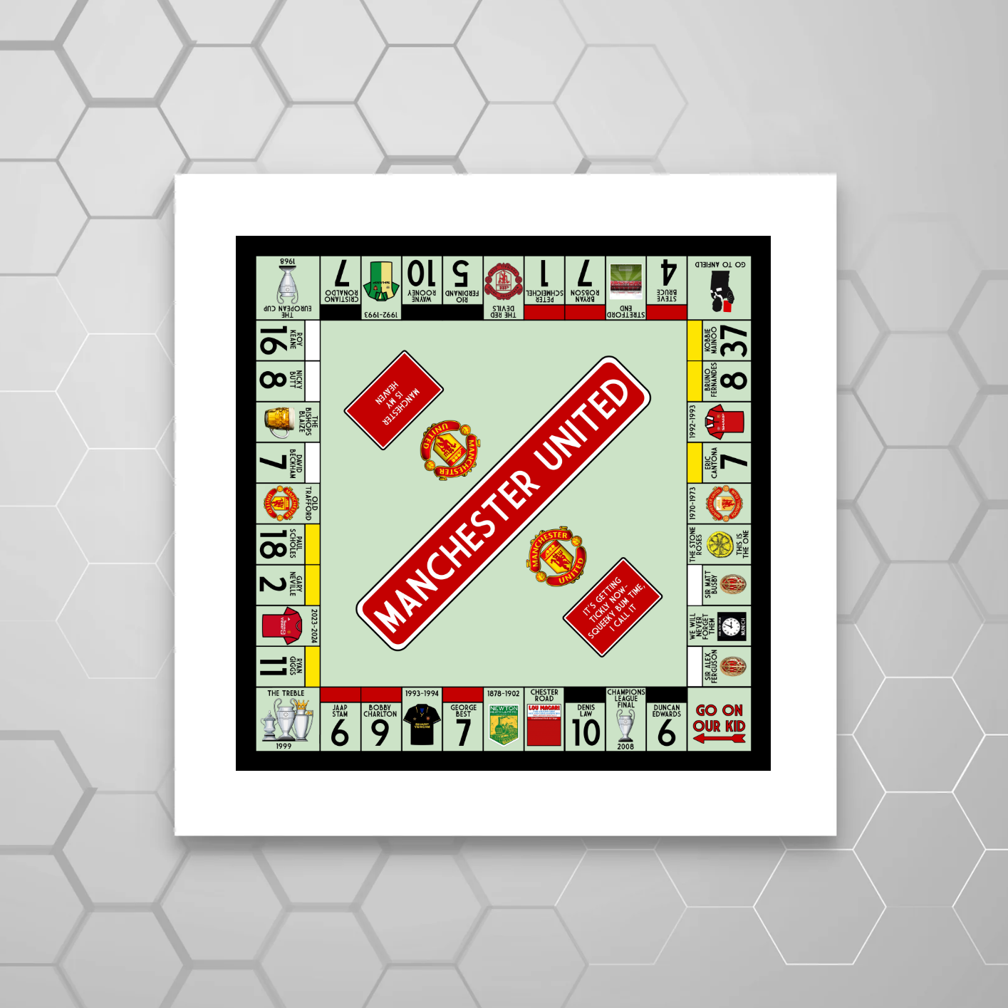 Manchester United Inspired Football Art Print