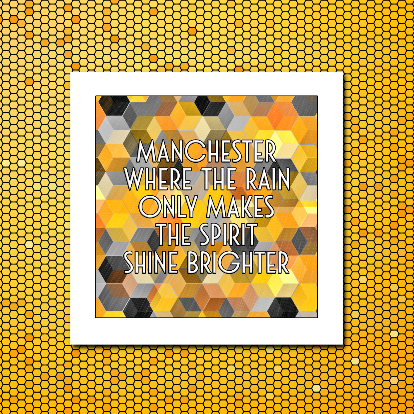 MANCHESTER RAIN PRINT
