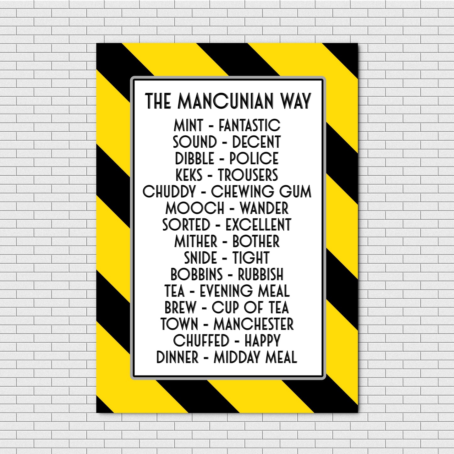 THE MANCUNIAN WAY A4 PRINT