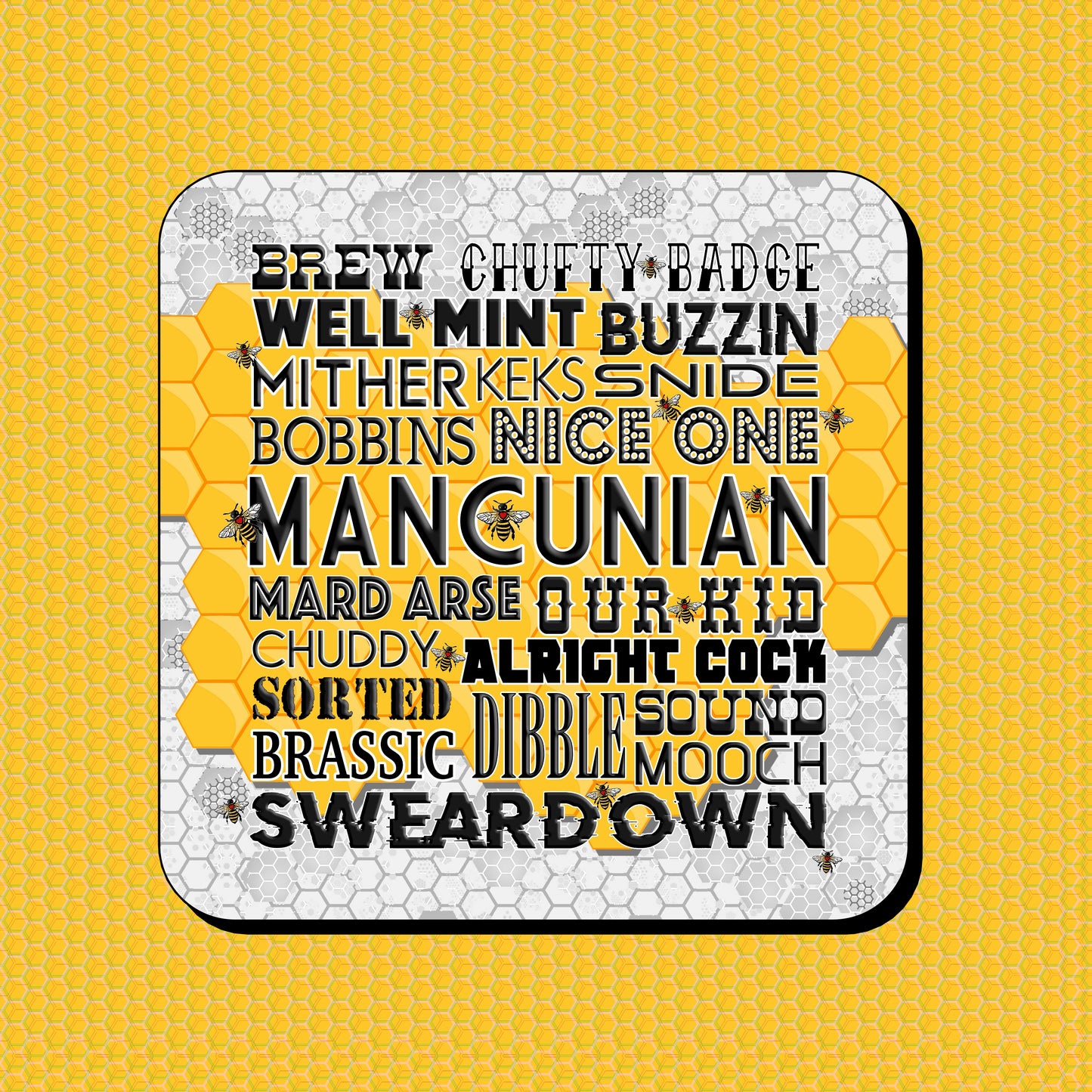 MANCUNIAN SLANG COASTER