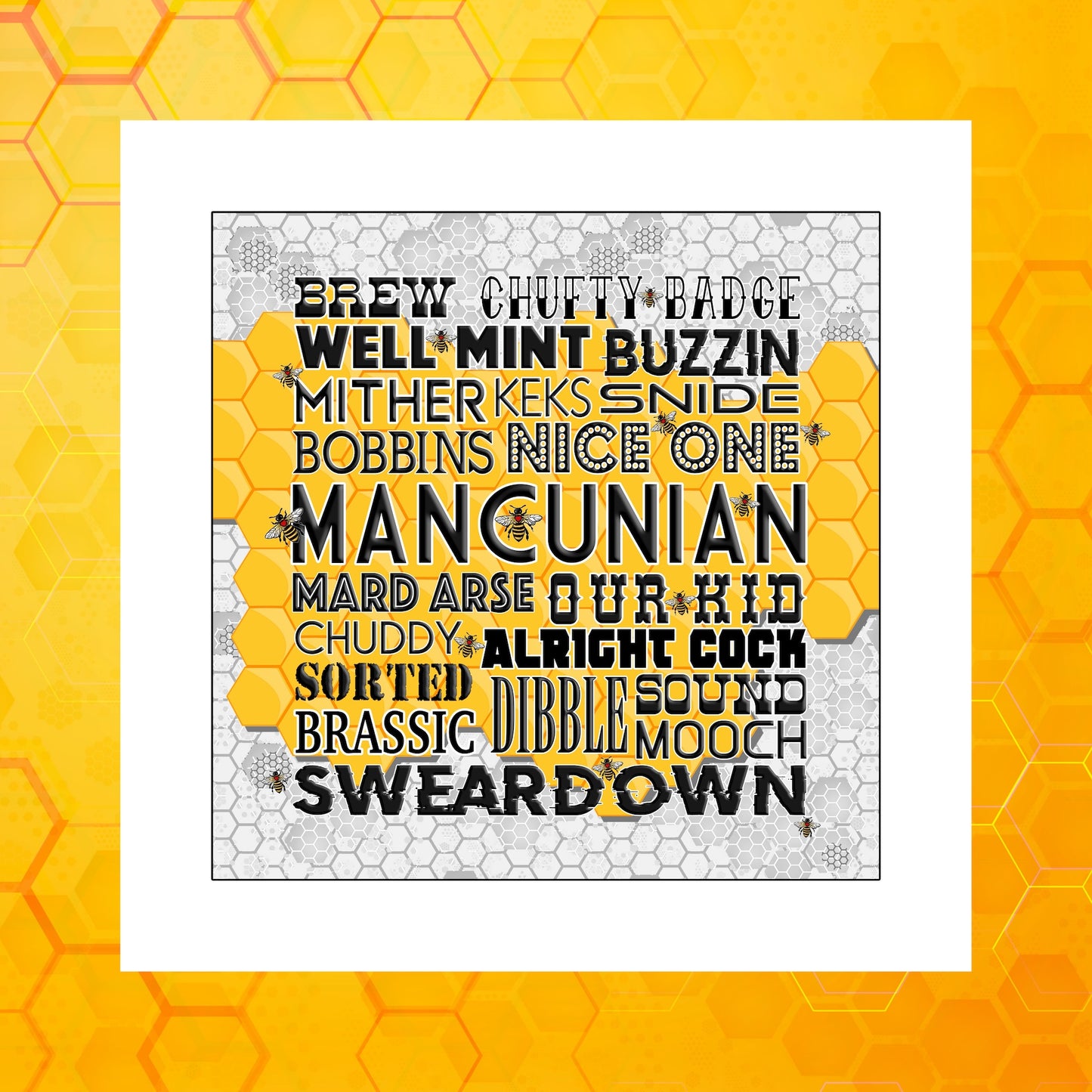 MANCUNIAN SLANG PRINT