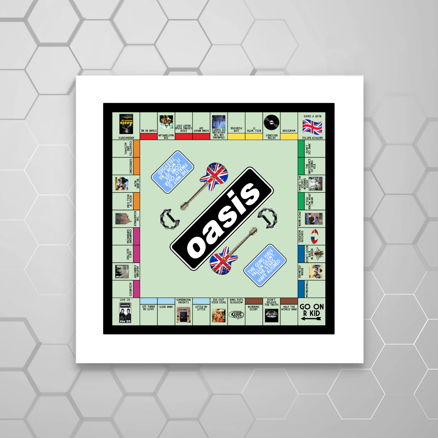 Oasis Inspired Manchester Art Print