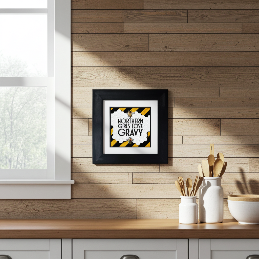 NORTHERN GIRLS LOVE GRAVY FRAMED PRINT