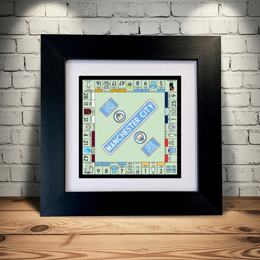 MANCHESTER CITY FRAMED PRINT
