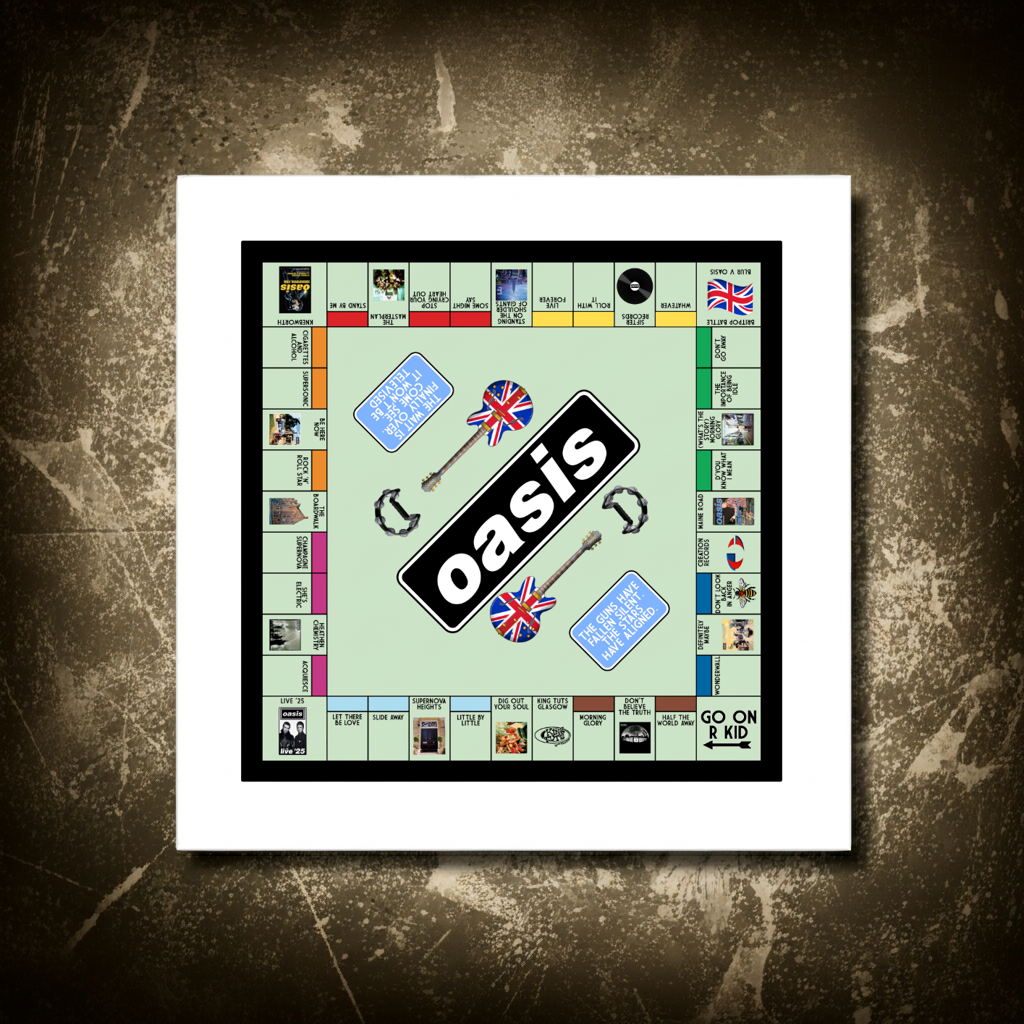 Oasis Inspired Manchester Art Print
