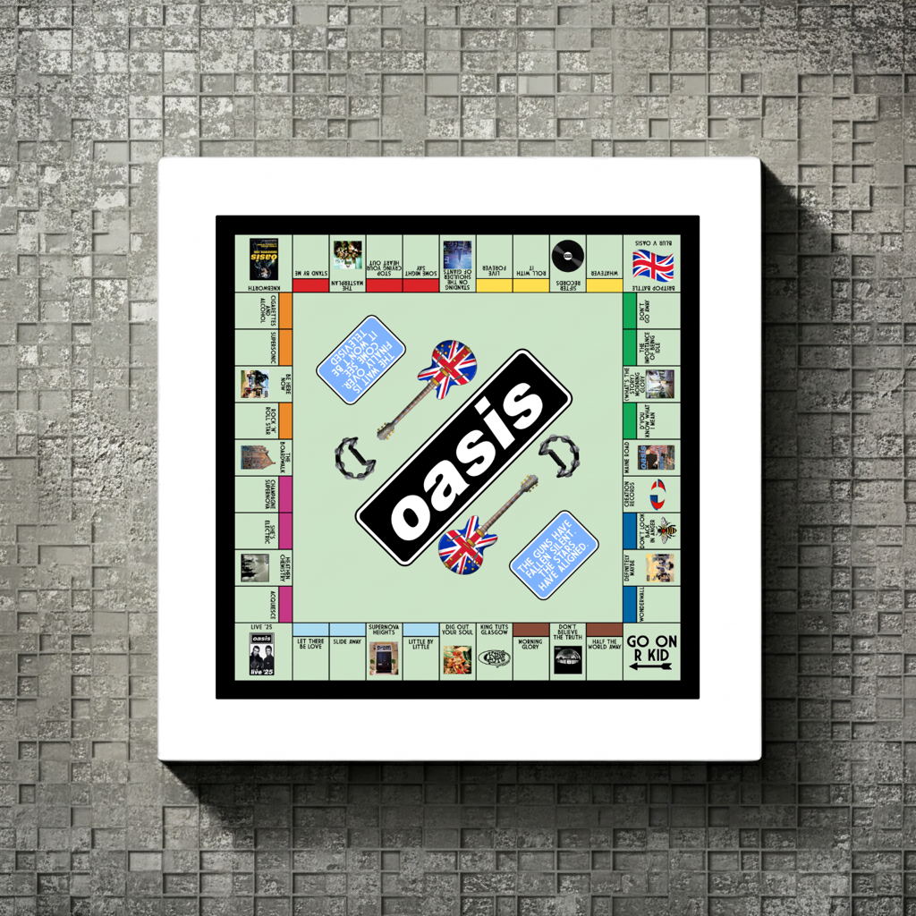 Oasis Inspired Manchester Art Print